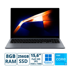 Notebook Samsung Galaxy Book 4 15,6 Fhd I3-1315u / 8gb / 256gb Ssd / Win 11 Pro (TESTE NÃO APAGAR)