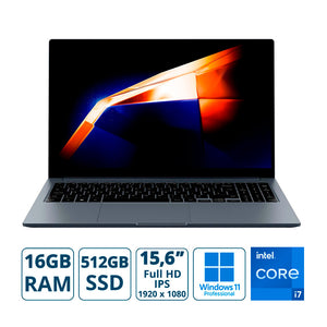 Notebook Samsung Galaxy Book 4 15,6 Fhd I7-1355u / 16gb / 512gb Ssd / Win 11 Pro (TESTE NÃO APAGAR)